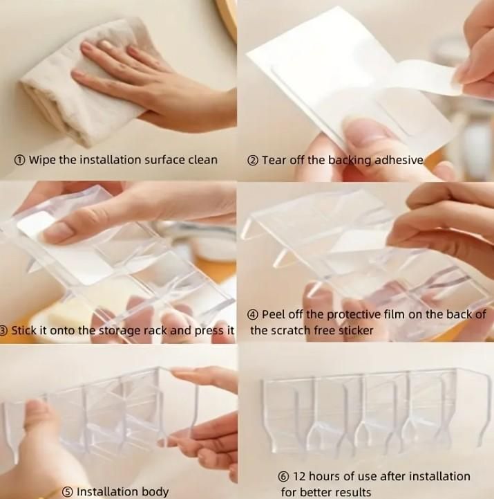 Wall Mounted Facial Cleanser Storage Rack