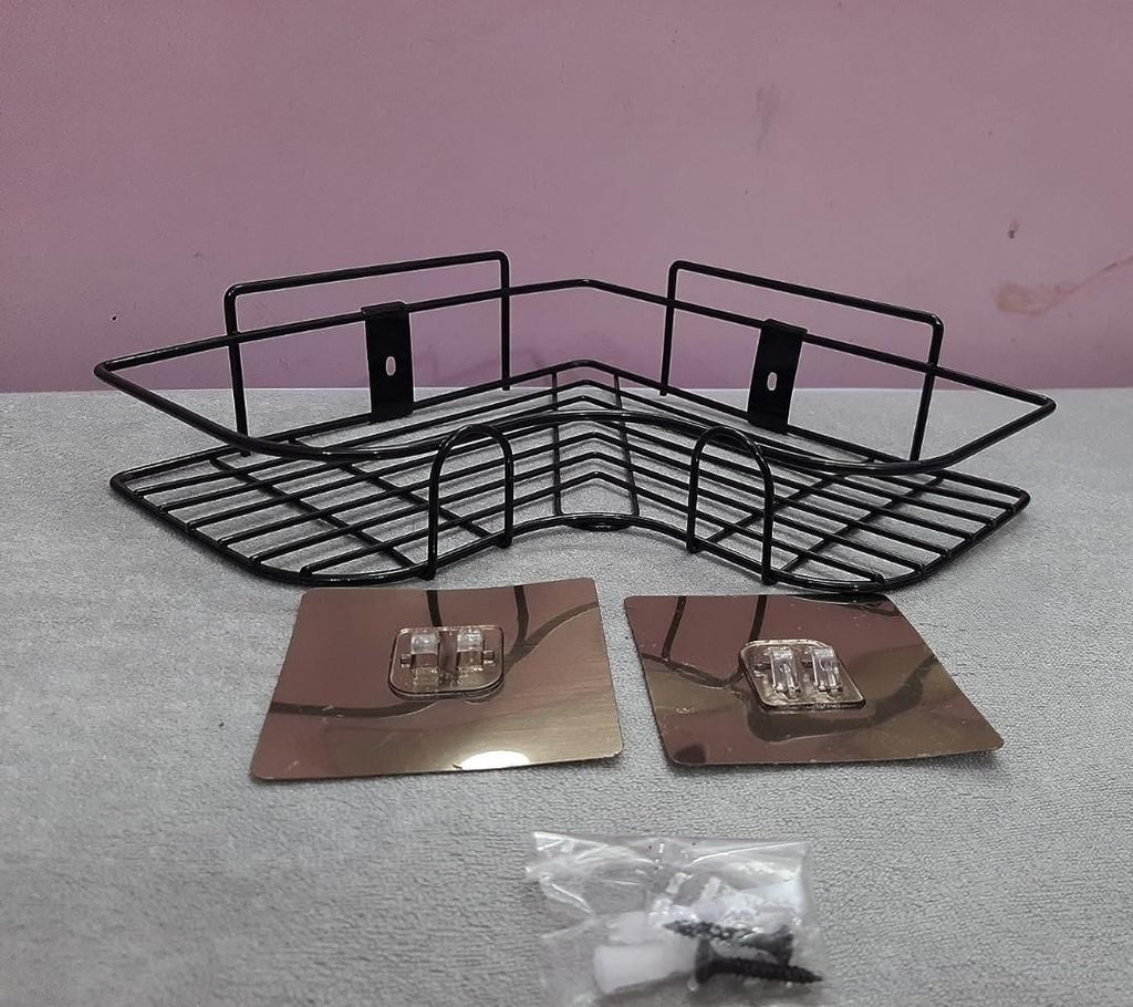 Nerrdy Metal Bathroom Corner Rack Storage Shelves